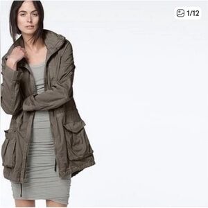 James Perse Olive Utility Jacket